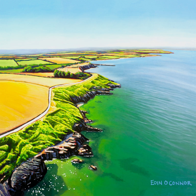 The Cliff walk, Cahore, Co. Wexford LIMITED EDITION FRAMED CANVAS