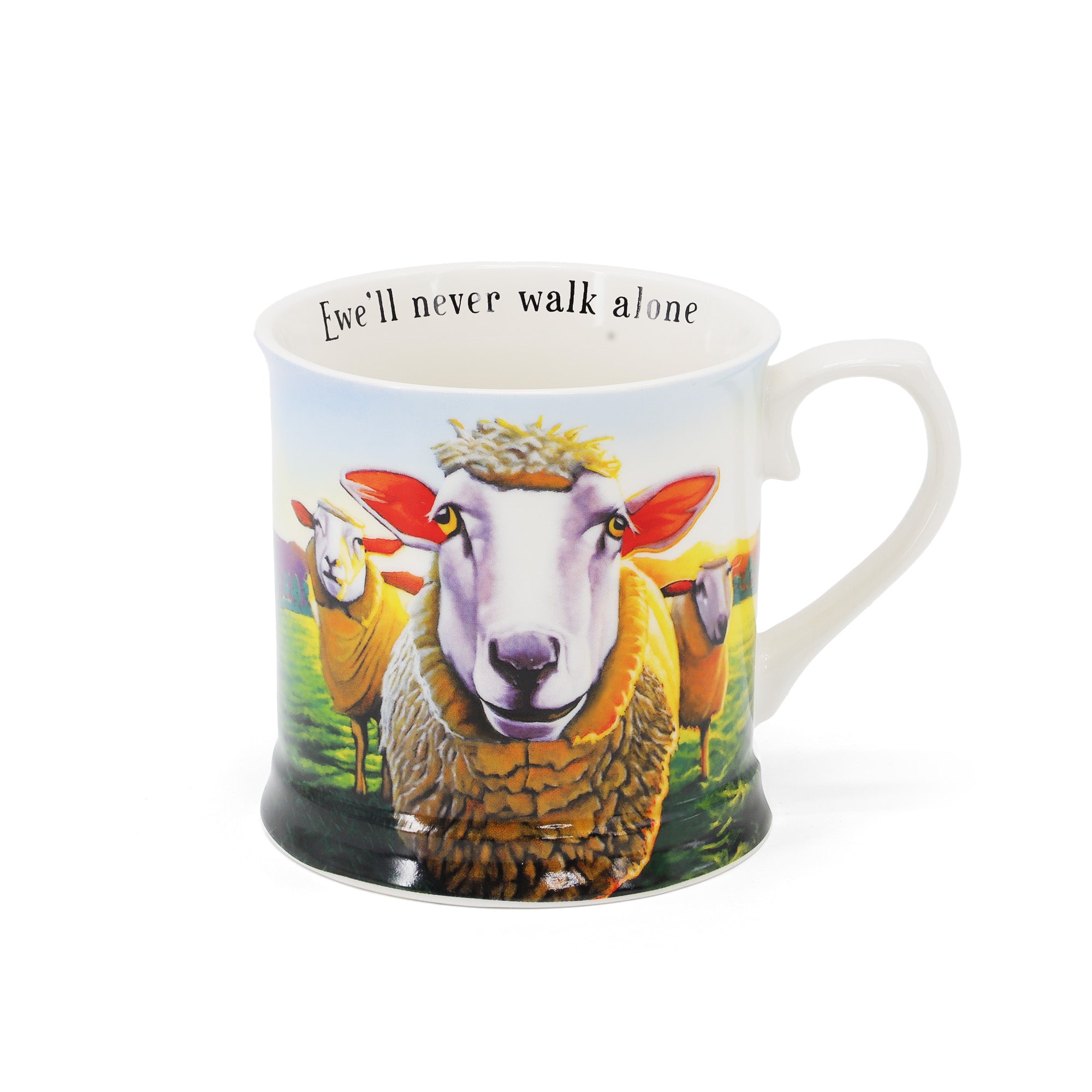 NEW Beyond The Herd Set Of 2 Tankards (Muchachos, Ewe'll Never Walk Alone)