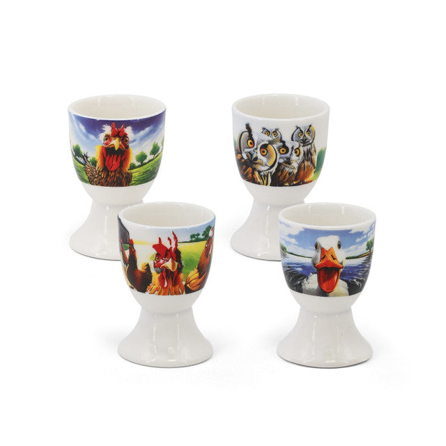 NEW Beyond The Herd Set Of Egg Cups