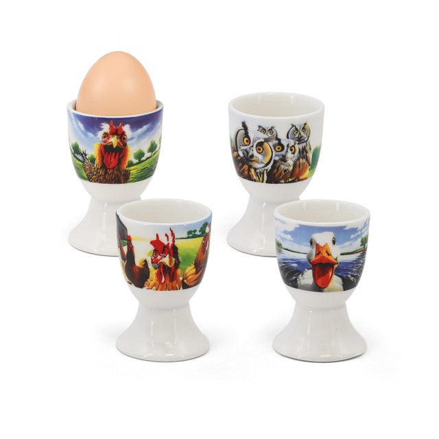 NEW Beyond The Herd Set Of Egg Cups