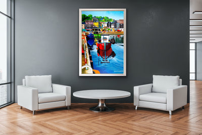 Kinsale Reflections, Limited Edition Framed Canvas