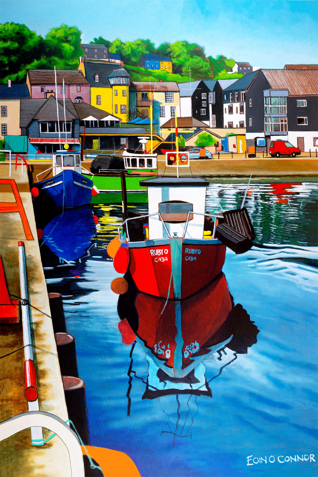 Kinsale Reflections, Limited Edition Framed Canvas