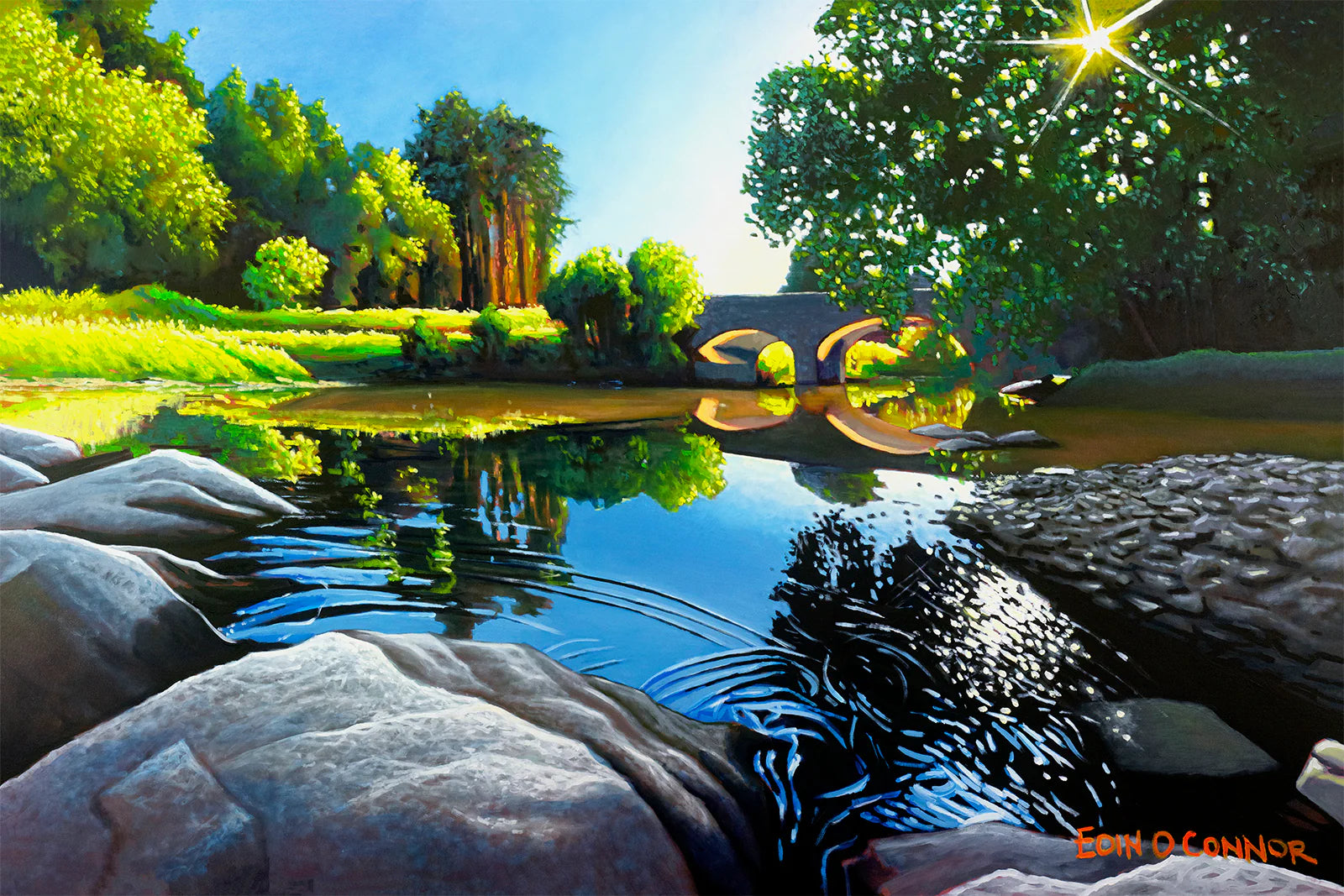 Paradise Is Here Framed Canvas