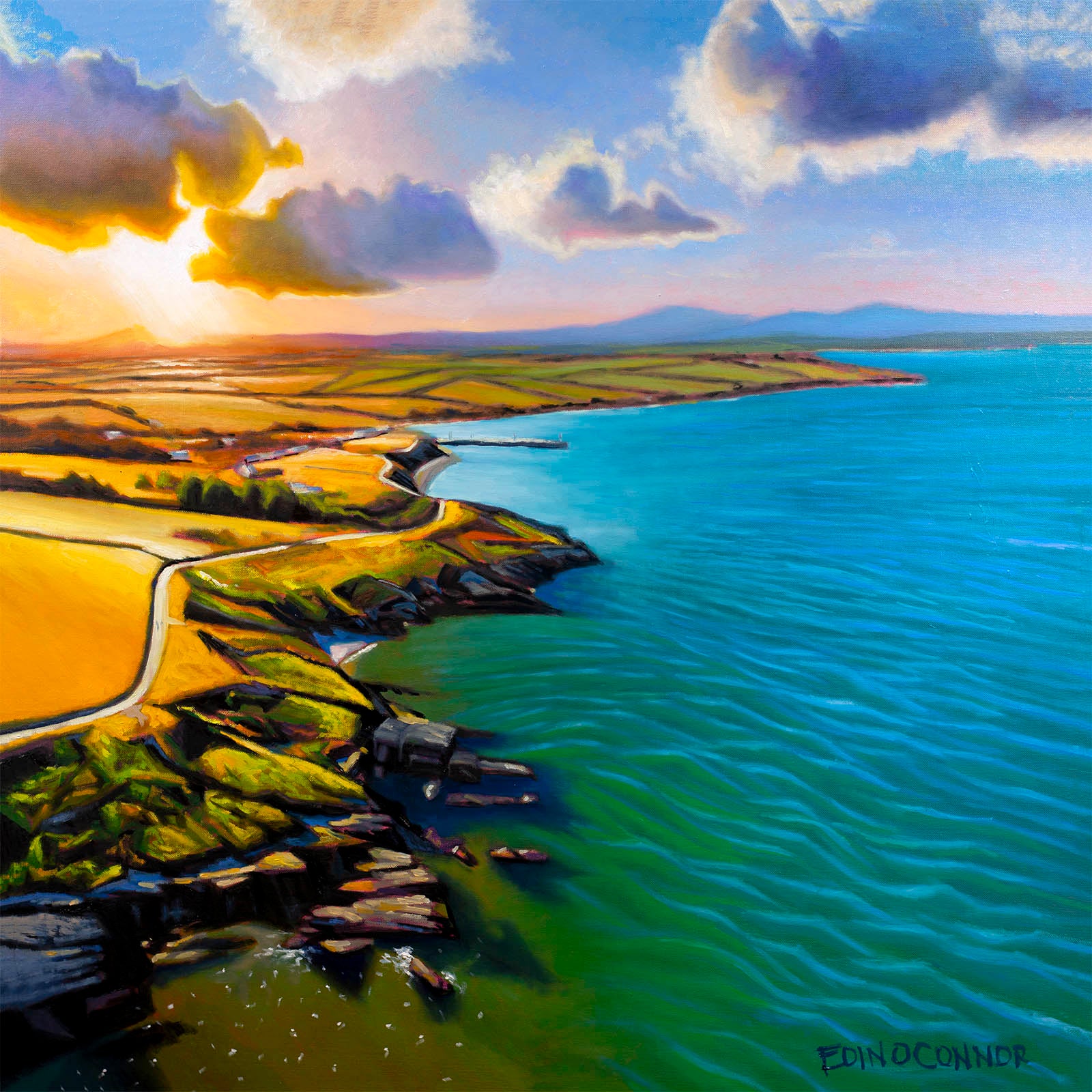 The cliff walk, Cahore , Golden hour