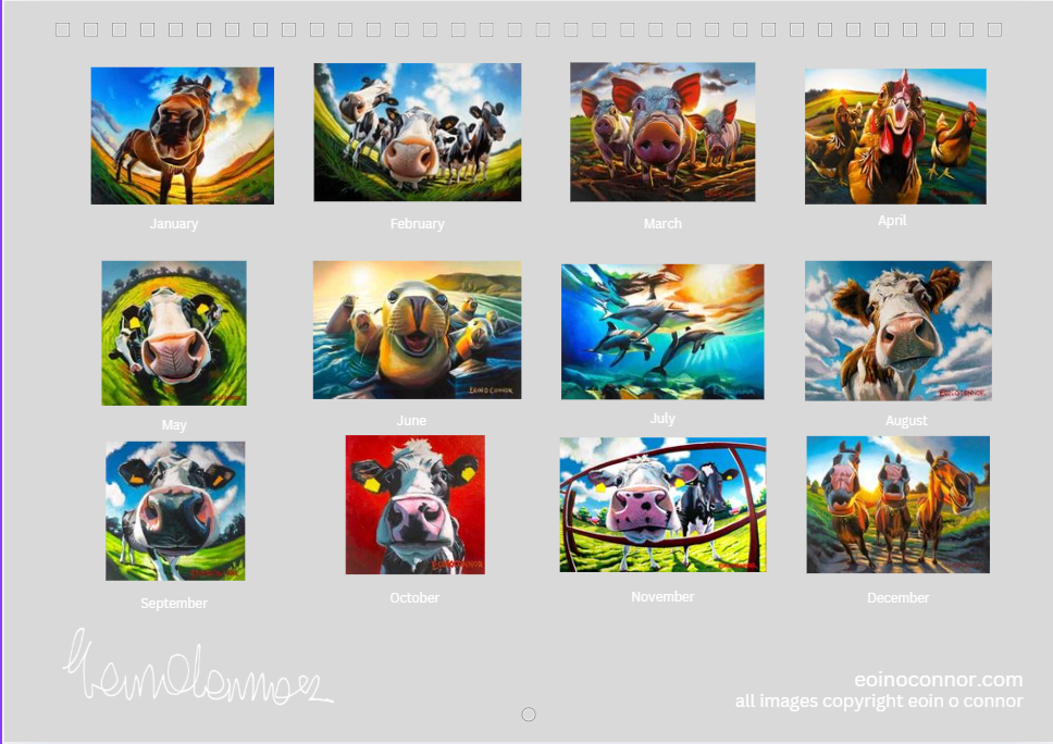 NEW Limited Edition 2027 Animal Calendar Pre-order