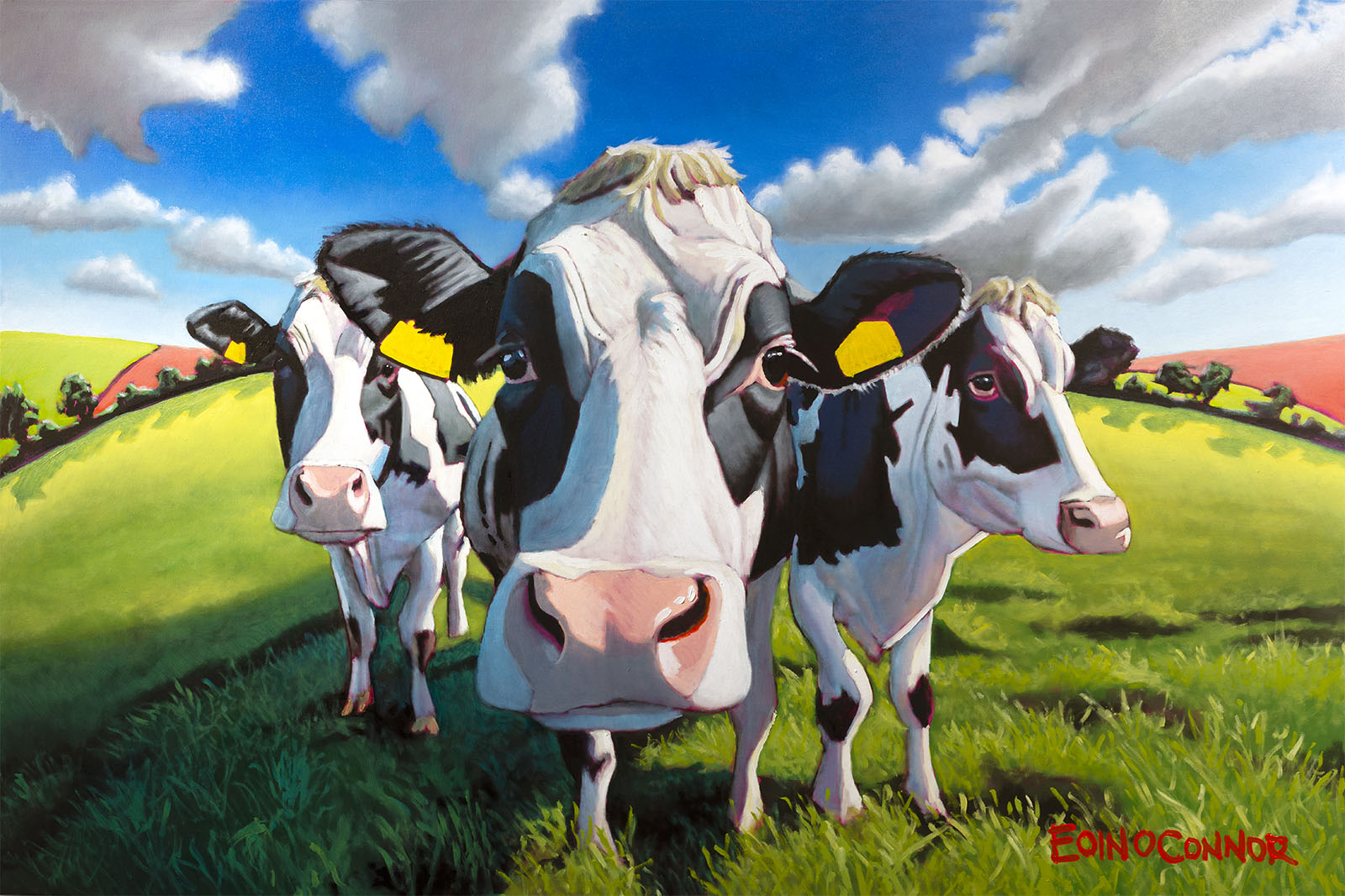 Dairy Girls Framed Canvas