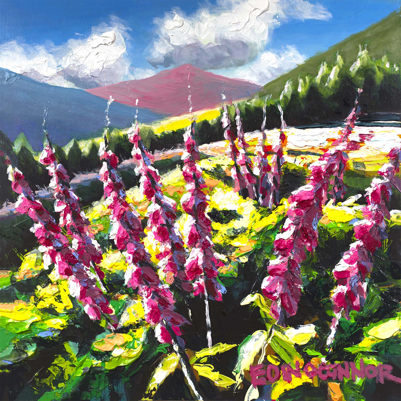 Foxgloves (Croghan) (en plein air)