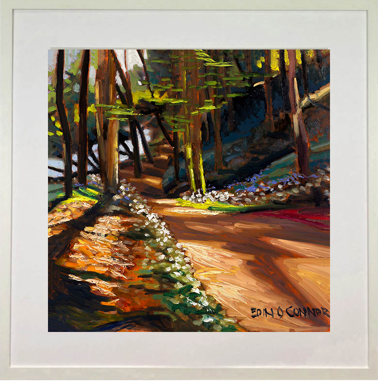 Path to the bridge, Courtown woods, (en plein air)