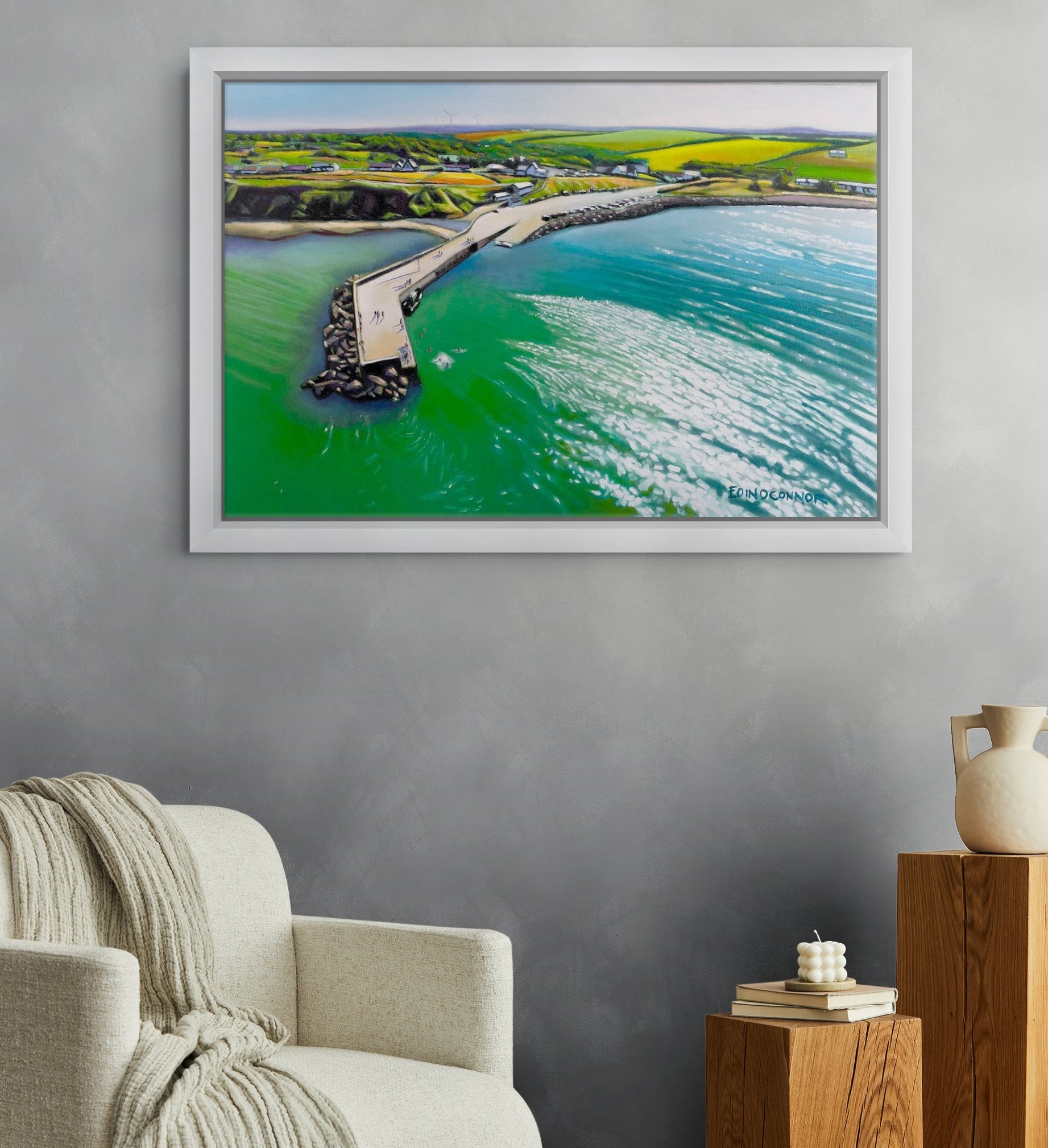 Summer At Cahore Framed Canvas