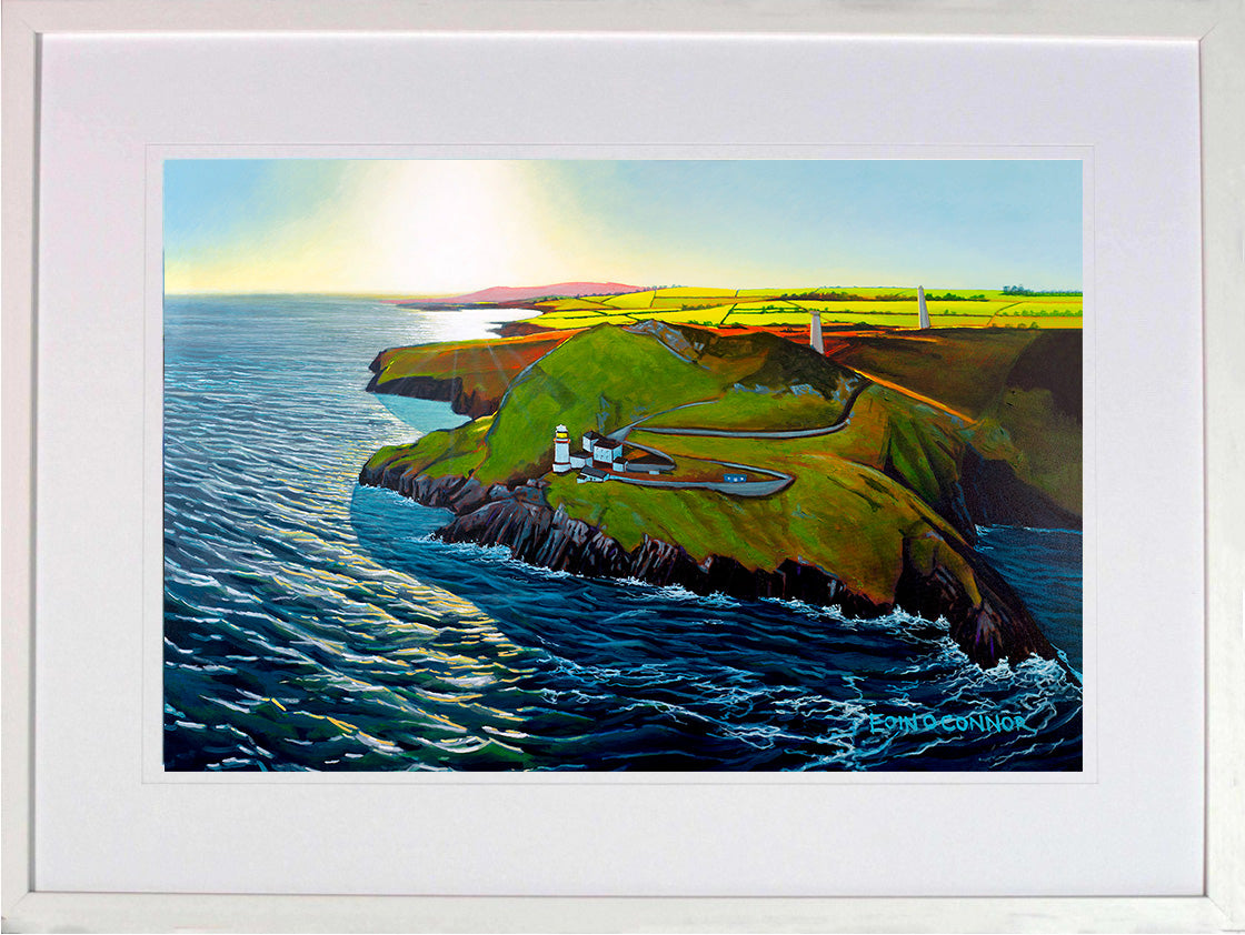The Wicklow Coast, Wicklow Head Lighthouse. Limited Edition Prints